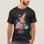 Disney Mulan Anime Half Girl Half Warrior Premium  T-shirt (Voorkant)