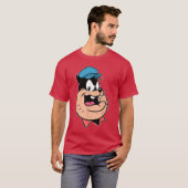 Disney Pete Big Face Retro Character Trip Matching T-shirt (Voorkant volledig)