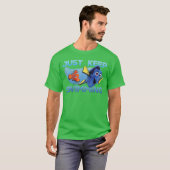 Disney Pixar Finding Dory Gewoon Zwemmen Met Nemo T-shirt (Voorkant volledig)