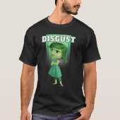 Disney Pixar Inside Out Walgelijk Groen Retro Post T-shirt (Voorkant)