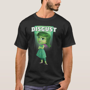 Disney Pixar Inside Out Walgelijk Groen Retro Post T-shirt