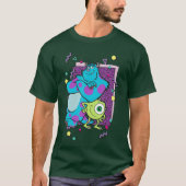 Disney Pixar Monsters Inc Mike And Sully 90s Style T-shirt (Voorkant)