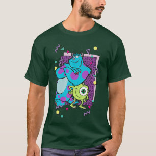 Disney Pixar Monsters Inc Mike en Sully 90s stijl T-shirt
