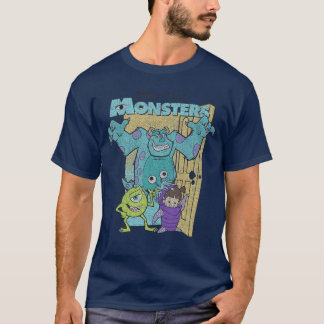 Disney Pixar Monsters Inc Mike Sully Boo Group Pos T-shirt