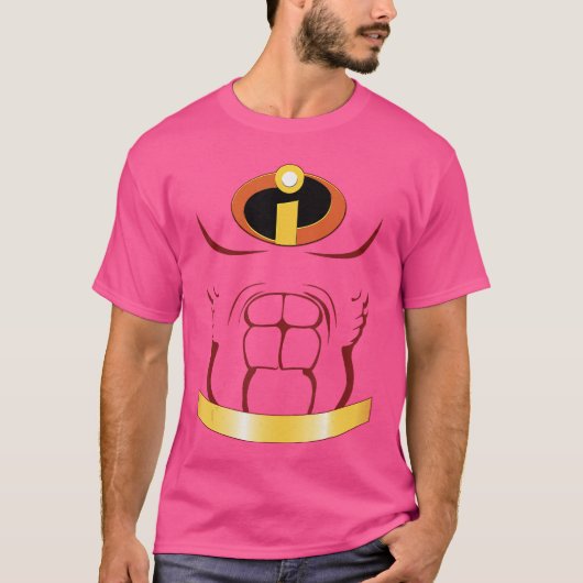 Disney Pixar The Incredibles Halloween Superhero C T-shirt (Voorkant)