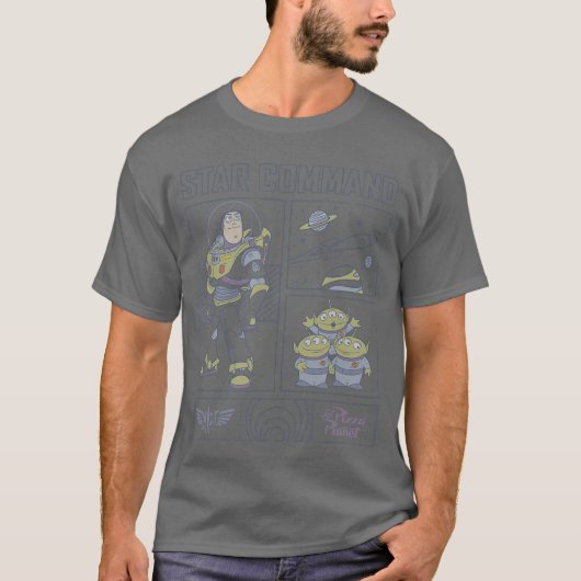 Disney Pixar Toy Story Buzz Lightyear Star Command T-shirt (Voorkant)