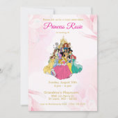 Disney Princess verjaardagsuitnodiging Kaart (Voorkant)