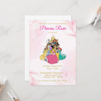 Disney Princess verjaardagsuitnodiging