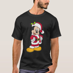 Disney Santa Mickey Mouse Holiday met korte mouwen T-shirt