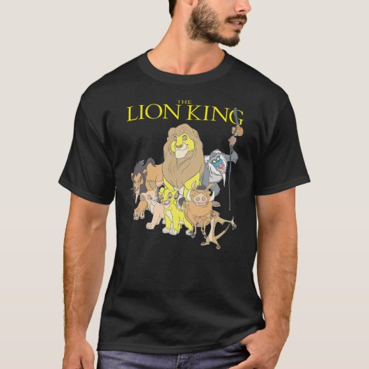 Disney The Lion King Main Characters Group Shot Ch T-shirt (Voorkant)