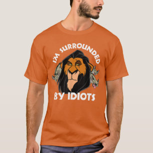 Disney The Lion King Scar Ik Word Omringd Door Idi T-shirt