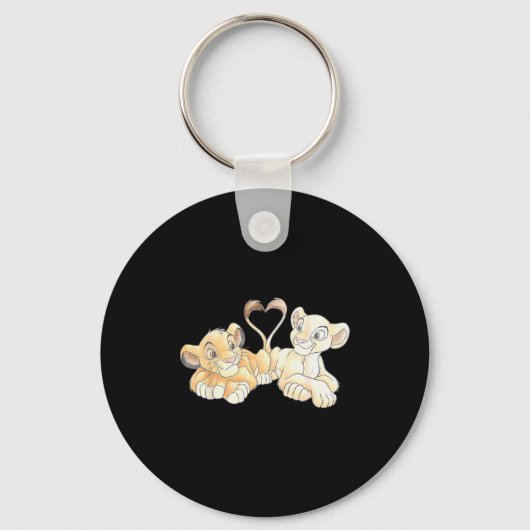 Disney The Lion King Simba And Nala Hearts Valenti Sleutelhanger (Voorkant)