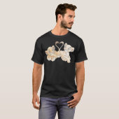 Disney The Lion King Simba and Nala Hearts Valenti T-shirt (Voorkant volledig)