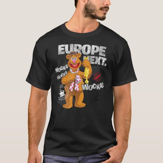 Disney The Muppets Fozzie Bear Europe Next Distres T-shirt (Voorkant)