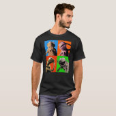Disney The Muppets Kermit The Frog Pop Art T-shirt (Voorkant volledig)