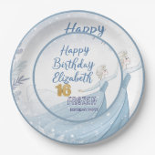 Disney's Frozen Elsa Birthday personalize name Pap Papieren Bordje (Voorkant)