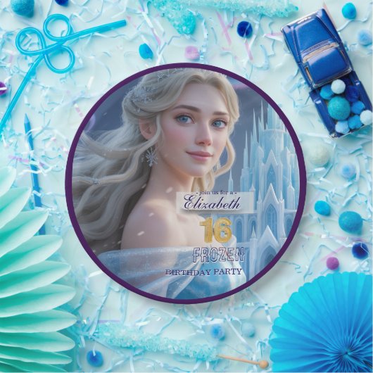 Disney's Frozen Elsa Birthday personalize name Papieren Bordje (Feest)