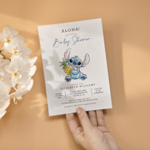 Disney's Stitch Waterverf Aloha Baby shower