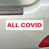 DISOBEY ALL COVID TYRANNY, Part 2 of 3 Bumpersticker (Op auto)