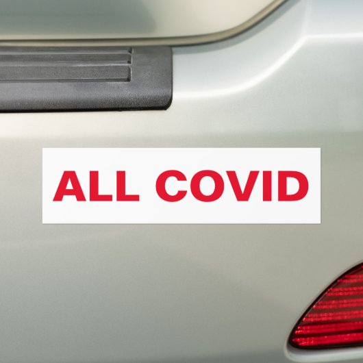 DISOBEY ALL COVID TYRANNY, Part 2 of 3 Bumpersticker (Op auto)