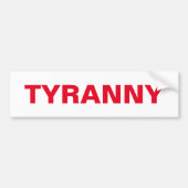 DISOBEY ALL COVID TYRANNY, Part 3 of 3 Bumpersticker (Voorkant)