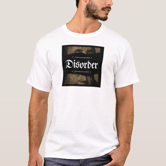 Disorder T-shirt – Donkere esthetische gotische ty (Voorkant)