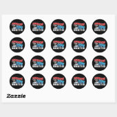 Dispatch I Tell Cops Where To Go Ronde Sticker (Vel)
