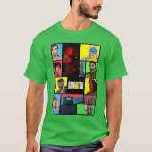 Dispatch Video Game Collage Design retro T-shirt (Voorkant)