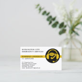 Dispatcher 911 Emergency Custom Professional Logo Visitekaartje (Staand voorkant)