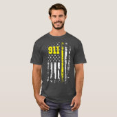 Dispatcher 911 First Responder USA Dispatcher T-shirt (Voorkant volledig)