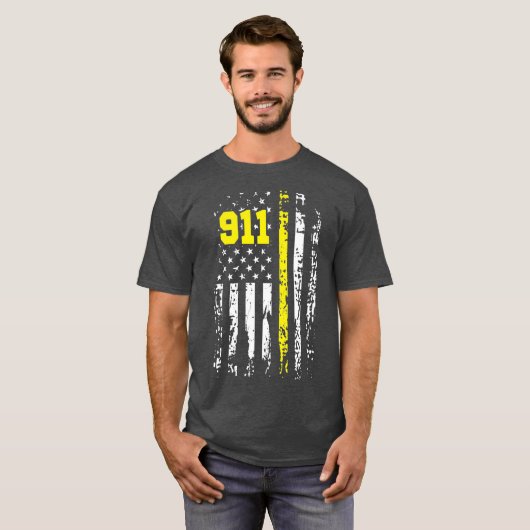Dispatcher 911 First Responder USA Dispatcher T-shirt (Voorkant volledig)