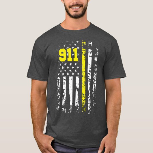 Dispatcher 911 First Responder USA Dispatcher T-shirt (Voorkant)