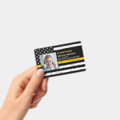 Dispatcher Aangepaste foto bar code dunne gouden l Badge (Handheld)