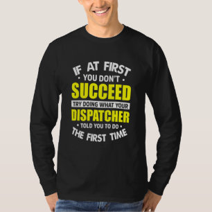Dispatcher Appreciation First Responder Gold L T-shirt