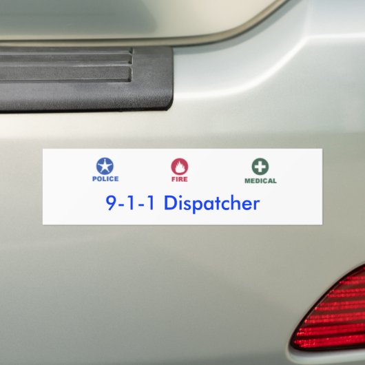 Dispatcher Bumpersticker (Op auto)