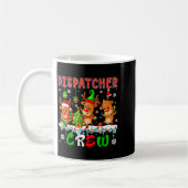 Dispatcher Crew Three Cute Santa Elf Reindeers Xma Koffiemok (Links)