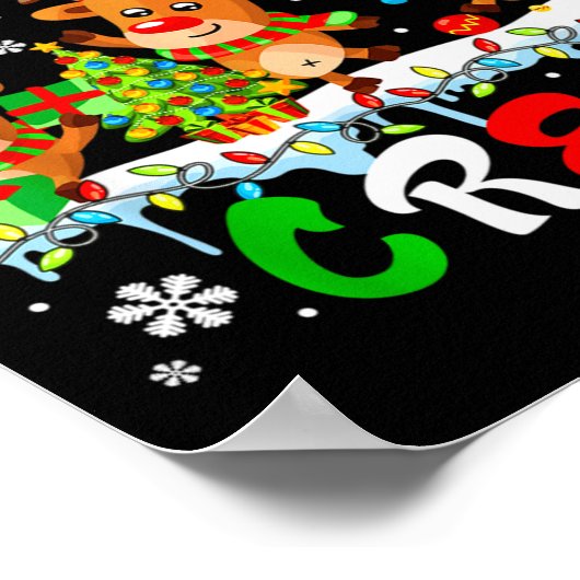 Dispatcher Crew Three Cute Santa Elf Reindeers Xma Poster (Hoek)