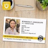 Dispatcher Custom Emergency Police Fire Foto Logo Magnetisch Visitekaartje