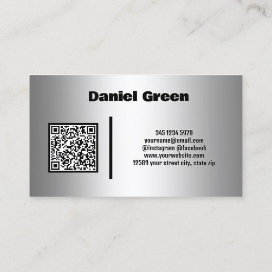 Dispatcher Custom QR-Visitekaartje Visitekaartje (Achterkant)