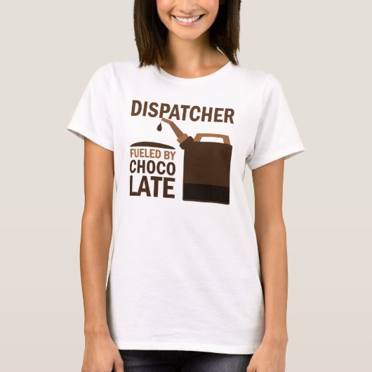 Dispatcher (Funny) Chocolate T-shirt (Voorkant)