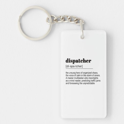 Dispatcher Gift, Politie Sleutelhanger (Voorkant)