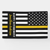 Dispatcher Gold Line Gefeliciteerd pensionering Spandoek (Horizontaal)