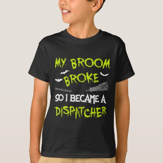 Dispatcher Halloween Kostuum Shirt Grappig Easy La (Voorkant)