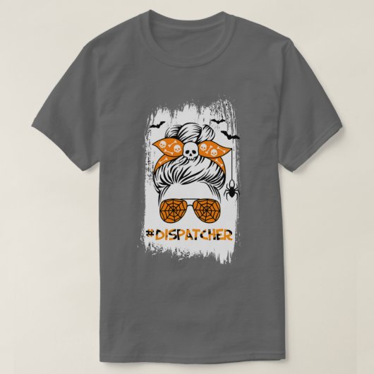 Dispatcher halloween t-shirt (Design voorkant)