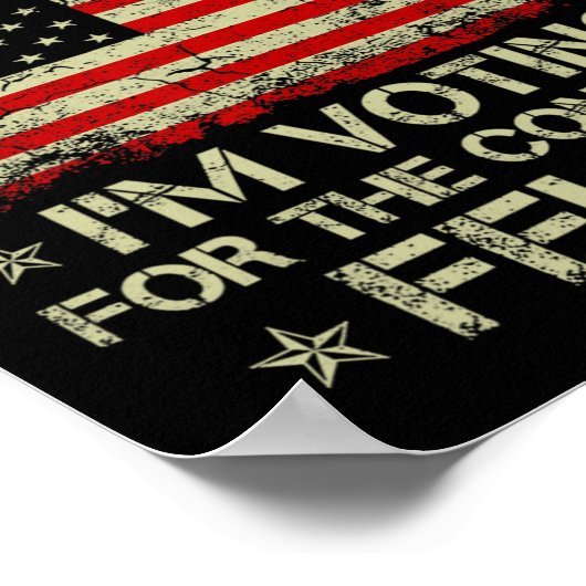 Dispatcher Ik stem voor de veroordeelde misdadiger Poster (Hoek)