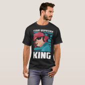 Dispatcher King Gold  Thin Yellow Line Flight Disp T-shirt (Voorkant volledig)