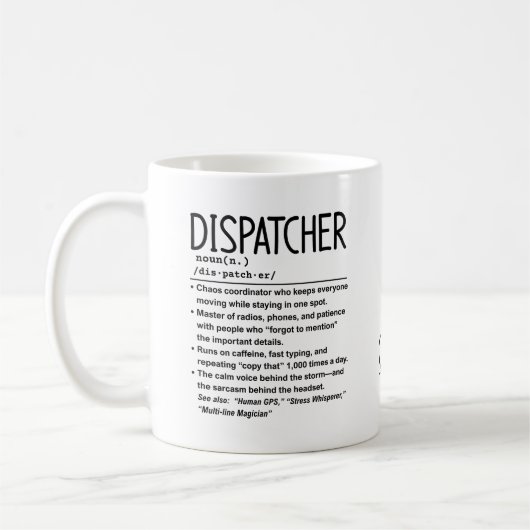 Dispatcher Koffiemok (Links)