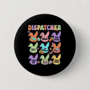 Dispatcher Pasen Lief Konijn Coquette Cowgirl Oost Ronde Button 5,7 Cm
