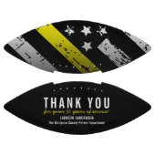 Dispatcher Pensioen Jubileum Gele Lijn Vlag American Football (Panelen)