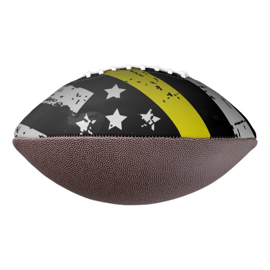 Dispatcher Pensioen Jubileum Gele Lijn Vlag American Football (Gedraaid 90)